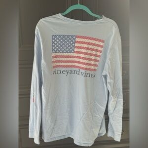 Vineyard Vines Men's Light Blue Long Sleeve Tee